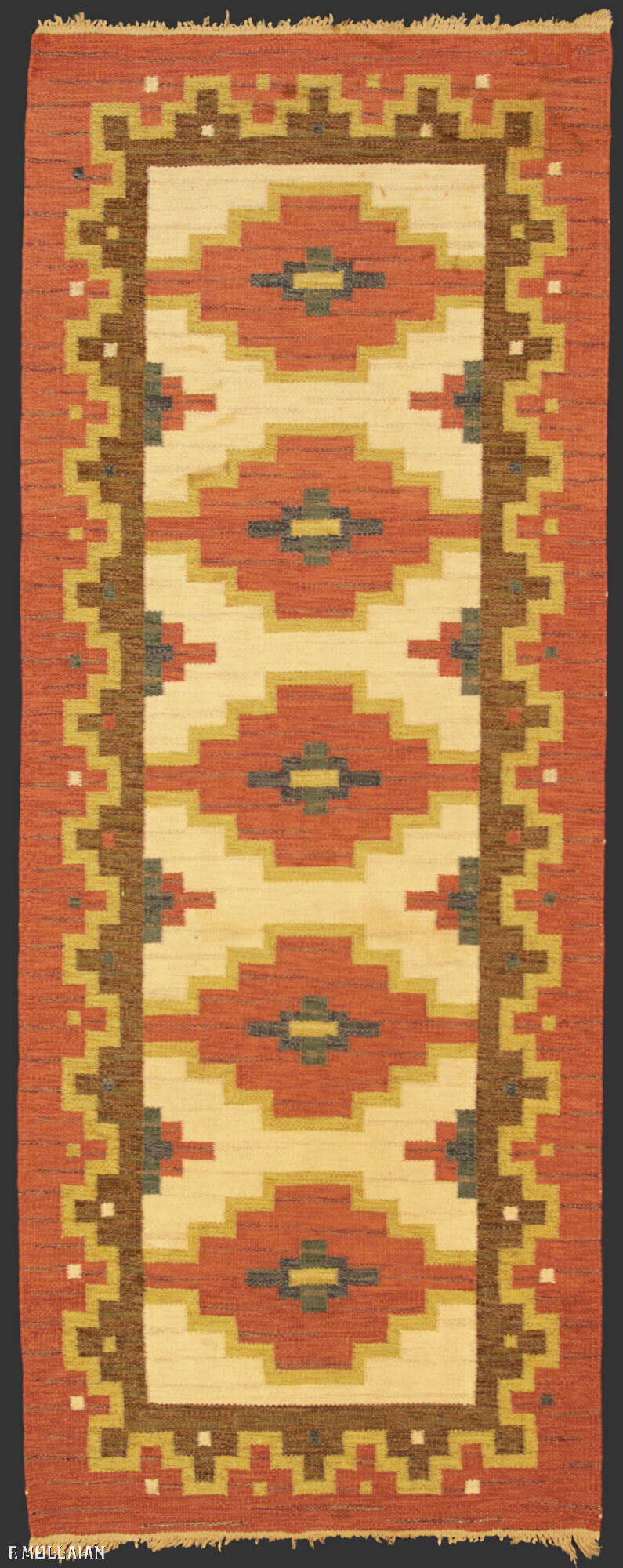 Antique Swedish Runner Kilim n°:39761797